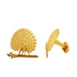 Mayo College Golden Mayoor 92.5 Sterling Silver Cufflinks