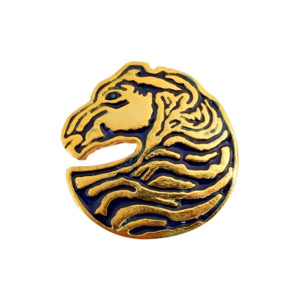 2D Horse 92.5 Sterling Silver and Enamel Buttons for BandhGala