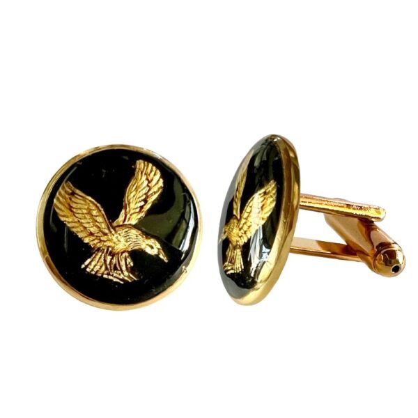 Hand Painted Exotic Birds Cufflinks Collection