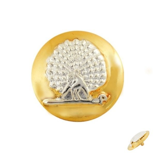 Mayo College Silver Mayoor Buttons