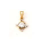 1.30 ctw. Moissanite Diamond Pendant in 18k Yellow Gold
