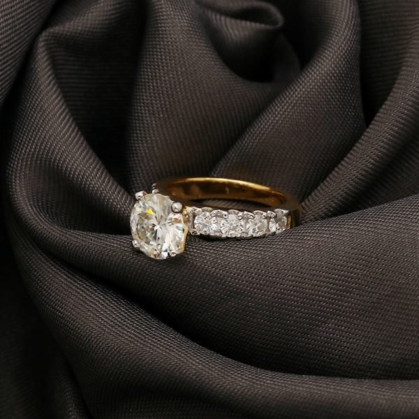 3 Ctw. Moissanite Diamond Cocktail Ring