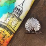 Mayo College 92.5 Sterling Silver Mayoor Broach - 1.5 Inch