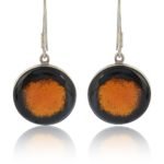 925 Sterling Silver and Enamel Earrings