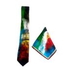Mayo College Tie & Pocket Square Pachranga in Celebration Mode