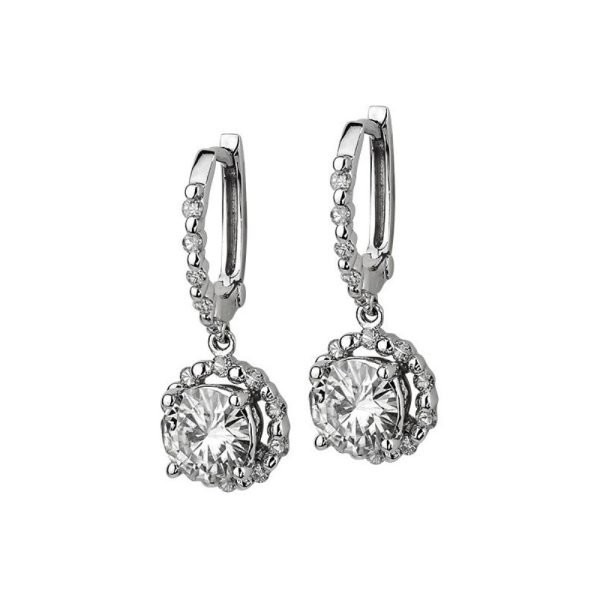 1.90 ctw. Moissanite Diamond Dangling Earrings