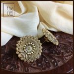 Tribal Design Studs in .925 Sterling Silver with Golden Polish