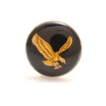 BandhGala Buttons with Hand Painted Eagle in .925 Silver