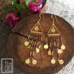 Cascade with Amethyst in .925 Sterling Silver with Gold Polish. Size 90mm