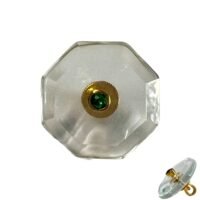 Octagonal Transparent Buttons with Accents