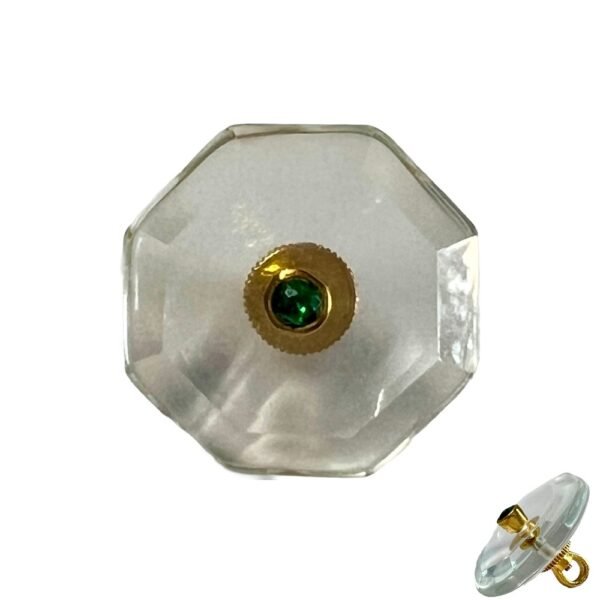 Octagonal Transparent Buttons with Accents