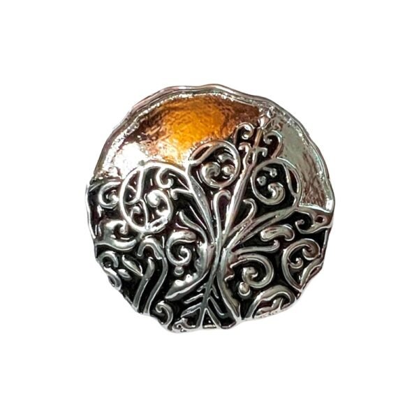 .925 Silver Encrusted Mughal Motif on Sherwani Buttons