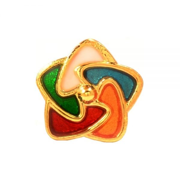 Mayo College PachRanga Buttons - Fancy Triangles