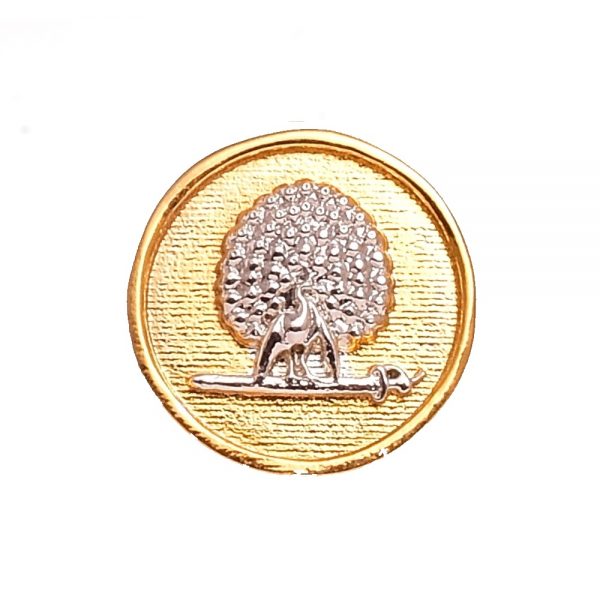 Mayo College Silver & Gold Plated Mayoor Buttons