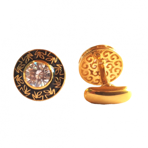 Celebrity Collection - Cufflinks - 4 ctw Moissanite Diamonds