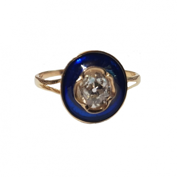 Royal Designer Ring - Natural Diamond Polki - 22k Gold