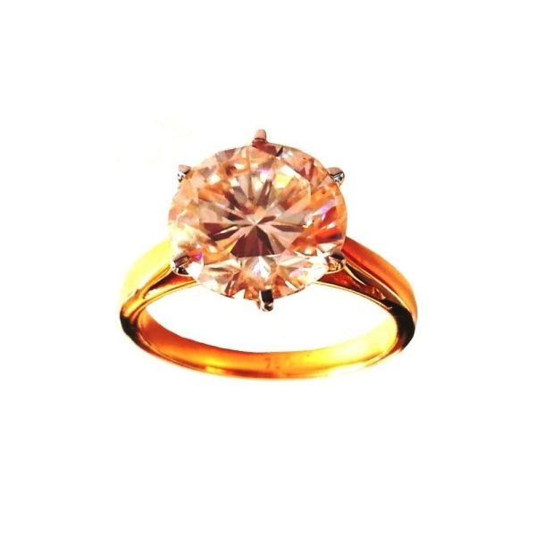 3 ct. Solitaire Round Moissanite Diamond Ring