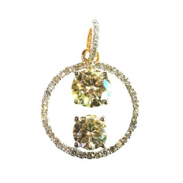 4.50 Ctw Moissanite Diamond Designer Pendant