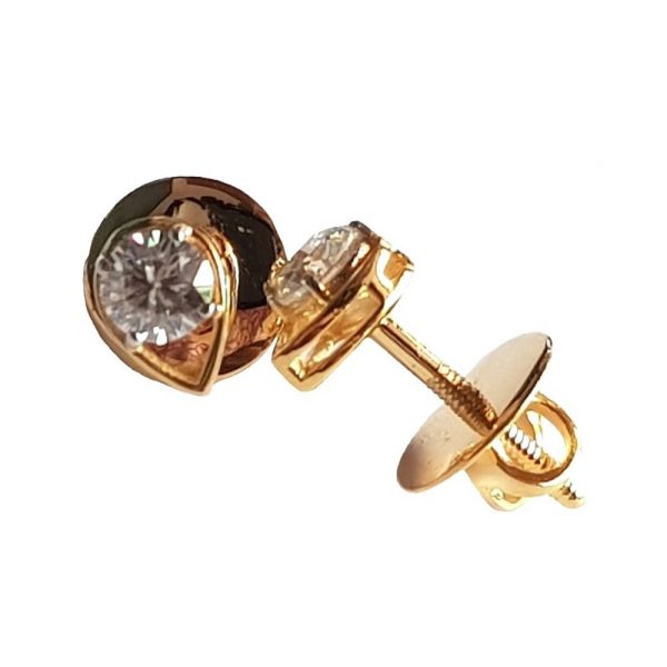 Designer Solitaire Stud - Lab Grown Diamonds