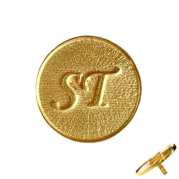 Gold Plated Personalized Initials Bandhgala Buttons