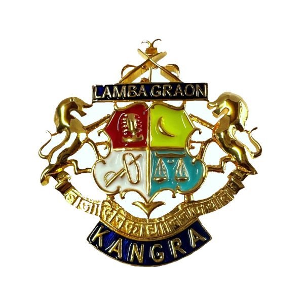 Royal Brooch - Kangra State - Encrusted Crest