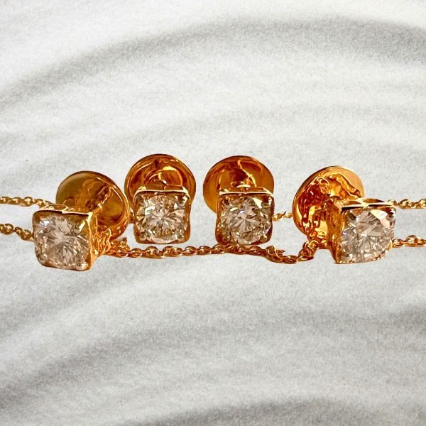 Stunning Solitaire Kurta Buttons Studded With Lab Grown Diamonds