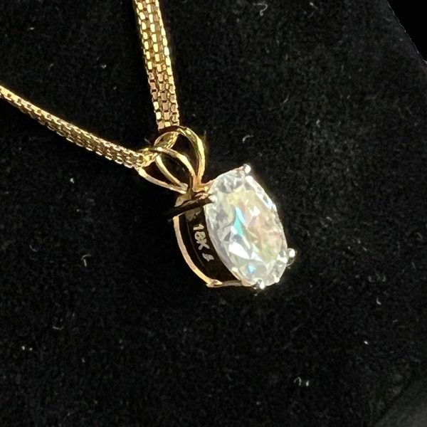 Oval Shape Lab Grown Diamond Pendant