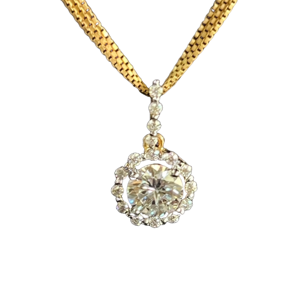 1.17 ctw. Moissanite Diamond Designer Pendant