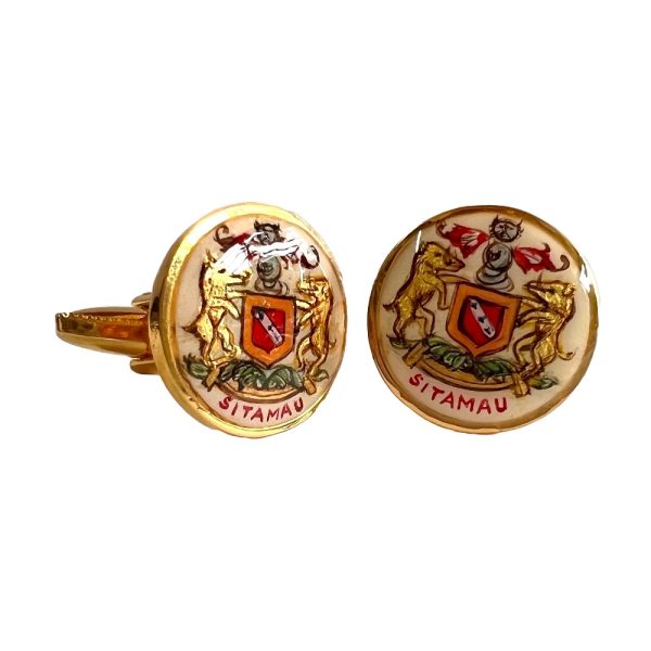 Royal Cufflinks - Sitamau State - Hand Painted