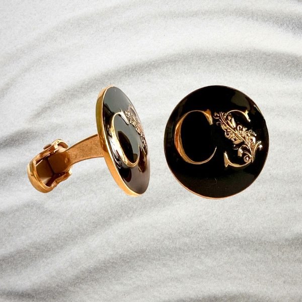 Personalized Ornamental Initials Cufflinks