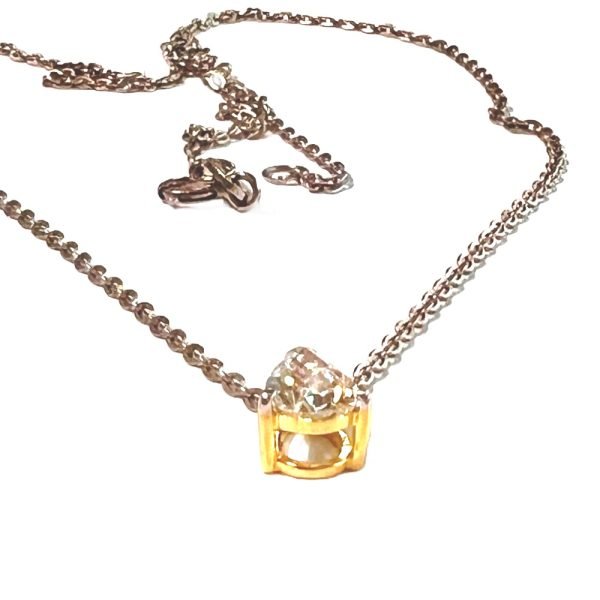 Dainty Lab Grown Diamond Tear Drop Pendant (Copy)