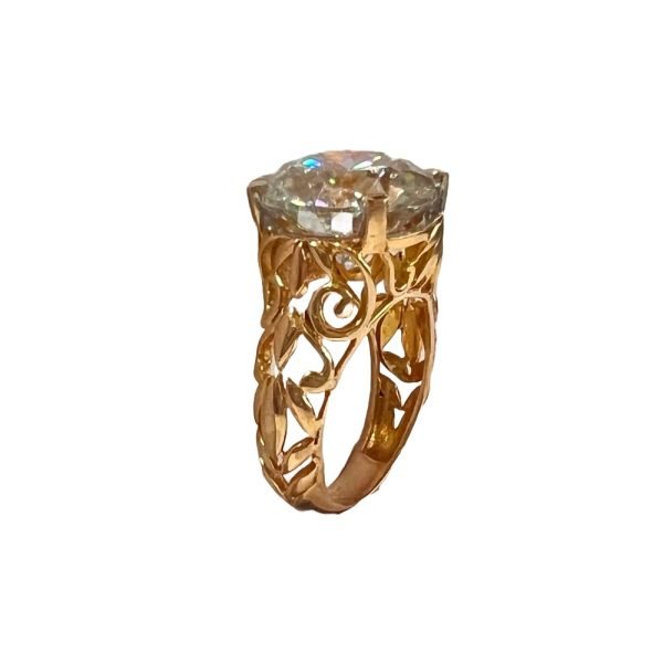 10 ct. Solitaire Lab Grown Diamond Designer Ring