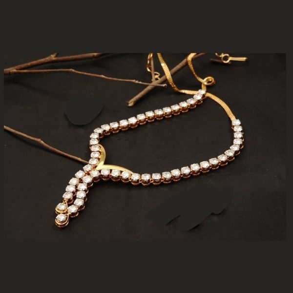 22.50 ctw. Moissanite Diamond Single Line Necklace