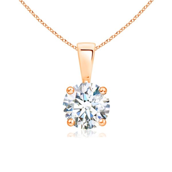 Solitaire Moissanite Diamond Pendant