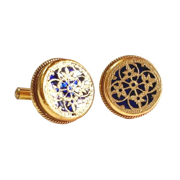 Exclusive Thewa Designer Cufflinks Blue Base