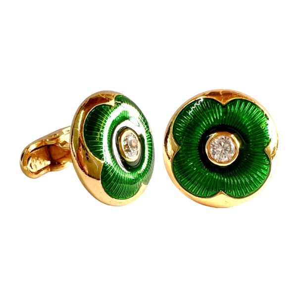 Emerald Bloom Cufflinks