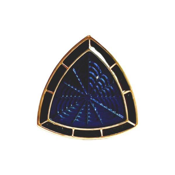 Royal Midnight Blue Enamel Trigon Sherwani Buttons