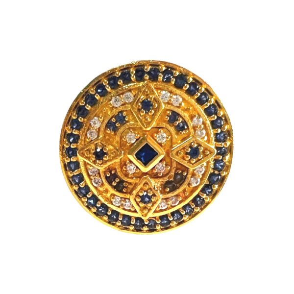 Designer Sapphire & Diamond Sherwani Buttons