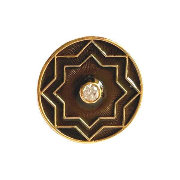 Celestial Radiance Sherwani Buttons in Smokey Enamel