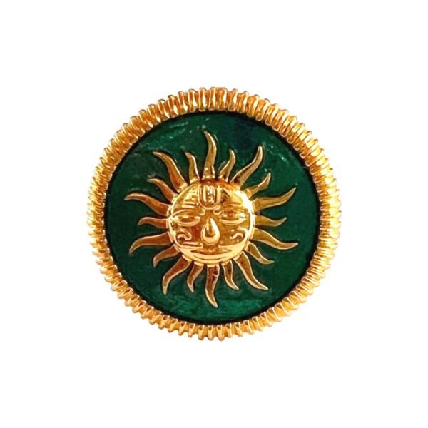 Surya Glory Green Enamel Sherwani Buttons