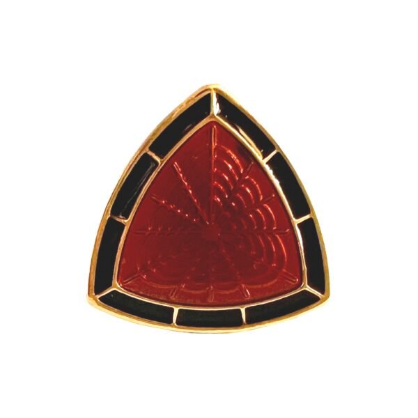 Royal Rich Red Enamel Trigon Sherwani Buttons