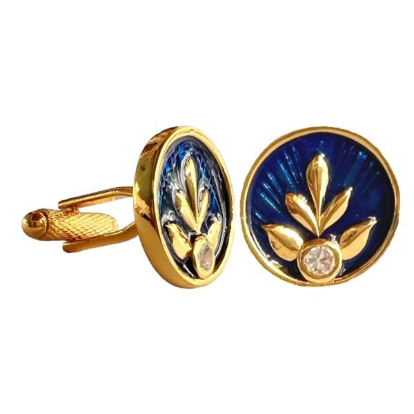 Regal Bloom Enamel Cufflinks