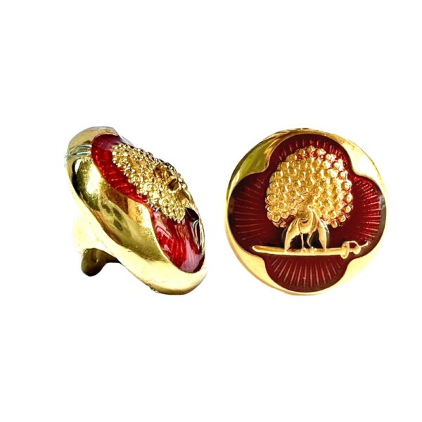 Regal Maroon & Gold Mayoor Lapel Pin