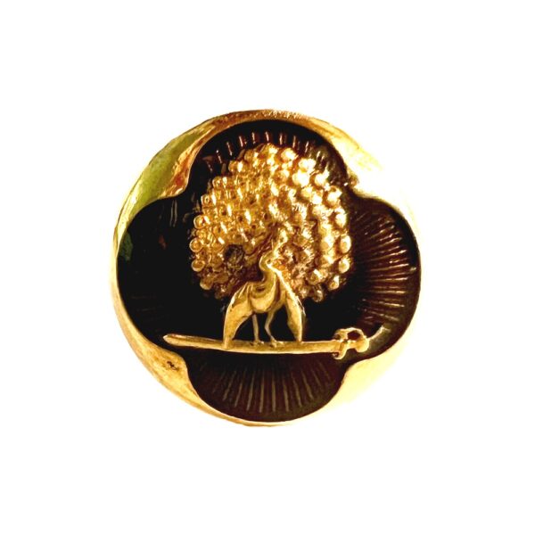 Regal Smokey & Gold Mayoor Bandhgala Buttons
