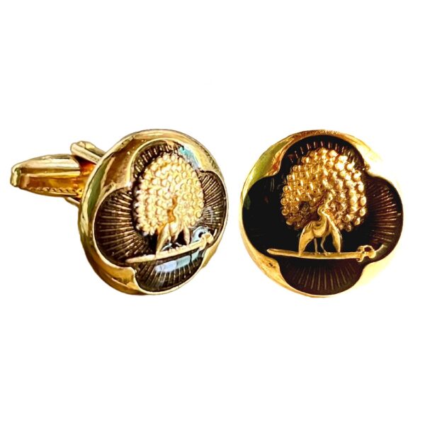 Regal Smokey & Gold Mayoor Cufflinks