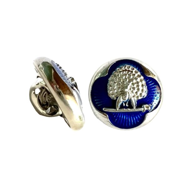Regal Blue & Silver Mayoor Lapel Pin