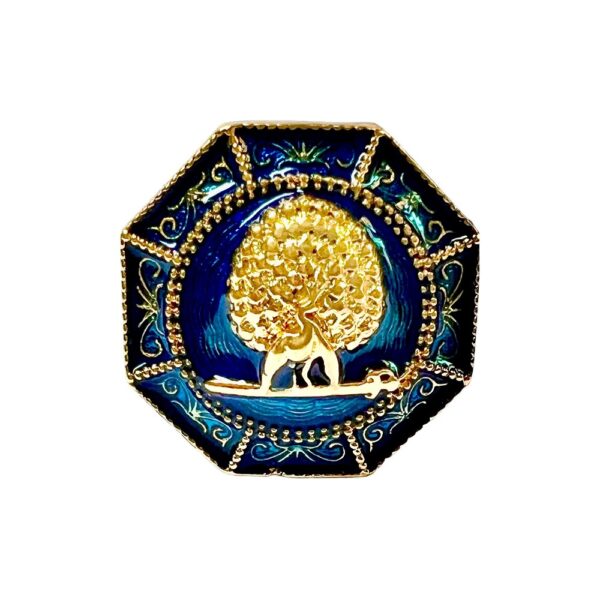 Majestic Octagon Mayoor Bandhgala Button - Royal Blue