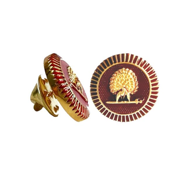 Regal Mayoor Emblem Lapel Pin - Maroon