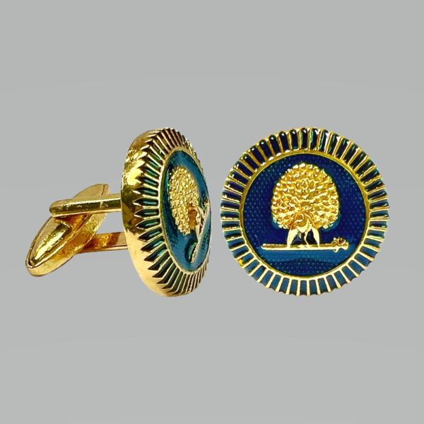 Regal Mayoor Emblem Cufflinks - Royal Blue