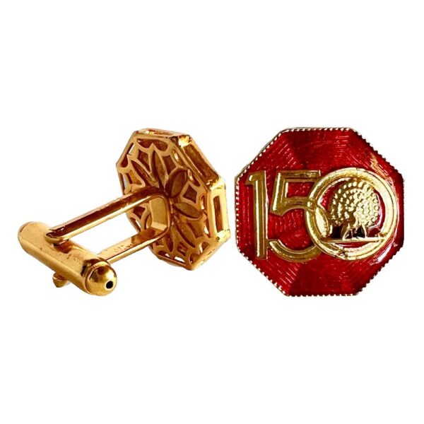 Mayo 150 Commemorative Emblem Cufflinks - Maroon